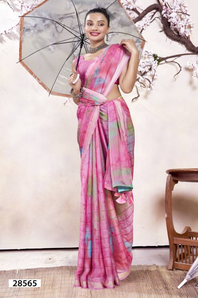 Arnavi By Vallabhi Printed Georgette Sarees Wholesale Shop In Surat